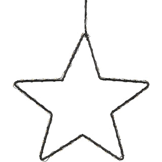 Small Silhouette LED Christmas Star | 52 LED Star Light Window Decoration - 20cm