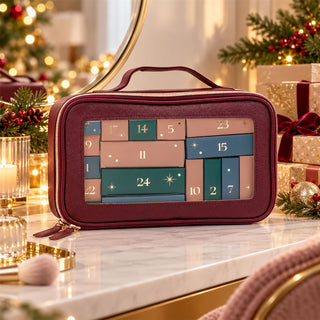 Body Collection 24-Day Christmas Advent Calendar Beauty Gift Set, Vanity Case
