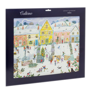 3D Christmas Advent Calendar Christmas Village | Fold Out Advent Calendar Traditional Advent Calendar | Picture Advent Calendar Paper Advent Calendar