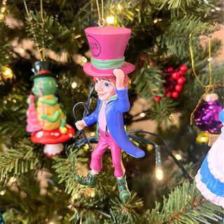 Mad Hatter Christmas Tree Decoration, Alice In Wonderland Ornament 10cm
