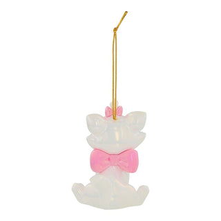 Disney Marie Christmas Tree Hanging Ornament, 9cm White Cat with Pink Bows