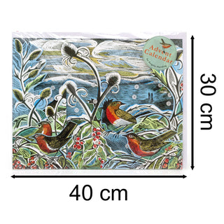 Midwinter Robins Pop-up 3D Advent Calendar | Bird Christmas Calendar - 40x30cm