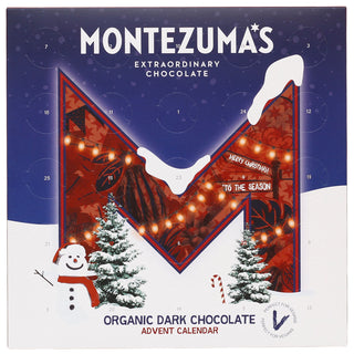 Montezuma Dark Chocolate Christmas Advent Calendar, Organic Vegan 25 Shapes