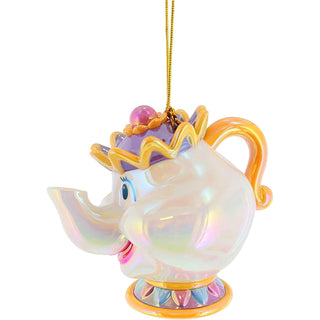 Disney Mrs Potts Christmas Tree Hanging Decoration, Beauty and the Beast Bauble