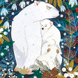 Christmas Advent Calendar Polar Bear Bower | Traditional Door Advent Calendar