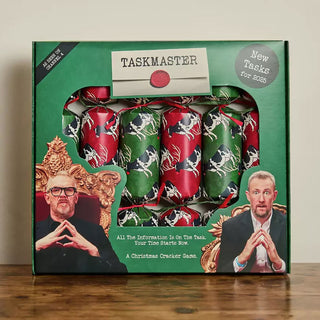 Taskmaster 2025 Christmas Crackers Pack of 6 with Original Tasks and Trophy