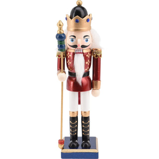 Traditional Christmas Nutcracker Soldier Wooden Figure with Moveable Parts 38cm