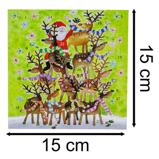 Reindeer Stack Advent Calendar Greetings Card | Christmas Advent Calendar