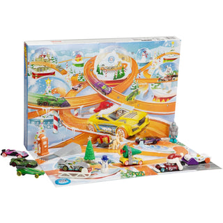 Hot Wheels Christmas Advent Calendar | 8 Hot Wheels Cars & 16 Accessories