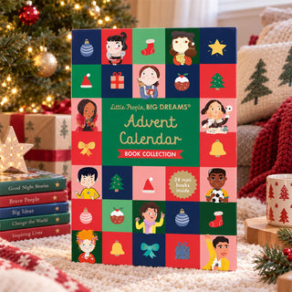 Christmas Book Advent Calendar, 24 Mini Notable People Books for Kids