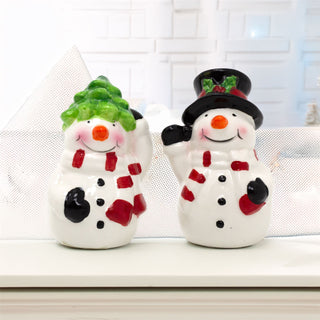 Christmas Snowman Salt & Pepper Pots | Festive Novelty Salt & Pepper Shakers