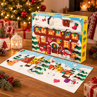 Play-Doh 24-Day Christmas Advent Calendar, 24 Cans, 16 Tools & Snowy Playmat