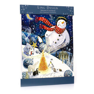 Magical Christmas  Advent Calendar | Snowman Advent Calendar - 34x25cm