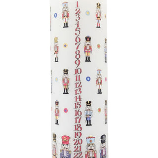Nutcracker Soldier Christmas Advent Candle | Christmas Pillar Candle - 20cm