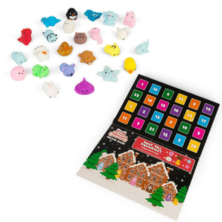 Scrunchems Squishy Buddies Christmas Advent Calendar, 24 Squishy Characters