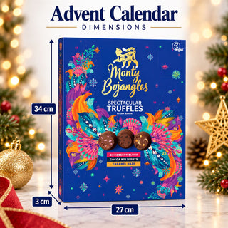 Monty Bojangles Vegan Truffle Christmas Advent Calendar, 26 Truffles 235g