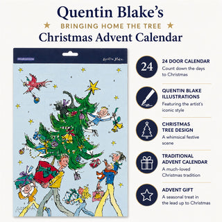 Quentin Blake's Bringing Home the Tree Christmas Advent Calendar, 24 Door