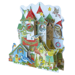 Pop-up 3D Birdhouses Christmas Advent Calendar | Freestanding Advent Calendar