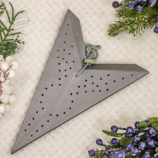Silver Christmas Star | 7-Pointed Silver Paper Hanging Decoration - 45cm