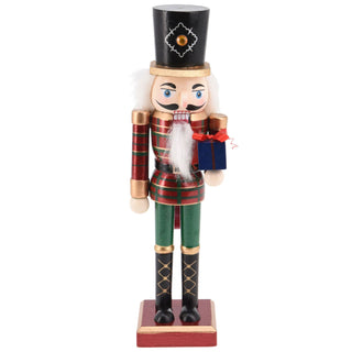 Traditional Christmas Nutcracker Soldier Wooden Figure with Moveable Parts 38cm