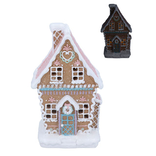 LED Gingerbread House | Light-Up Christmas Gingerbread House Ornament - 20cm