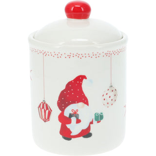 Gonk Christmas Storage Jar | Festive Gnome Kitchen Jar with Airtight Lid - 15cm