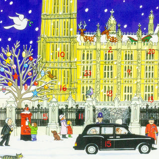 Palace of Westminster - Christmas Advent Calendar Greetings Card & Envelope