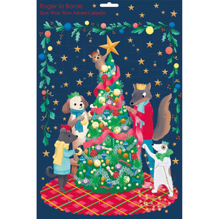 Bow Wow Wow Christmas Advent Calendar, 42cm Picture Dog Advent Calendar