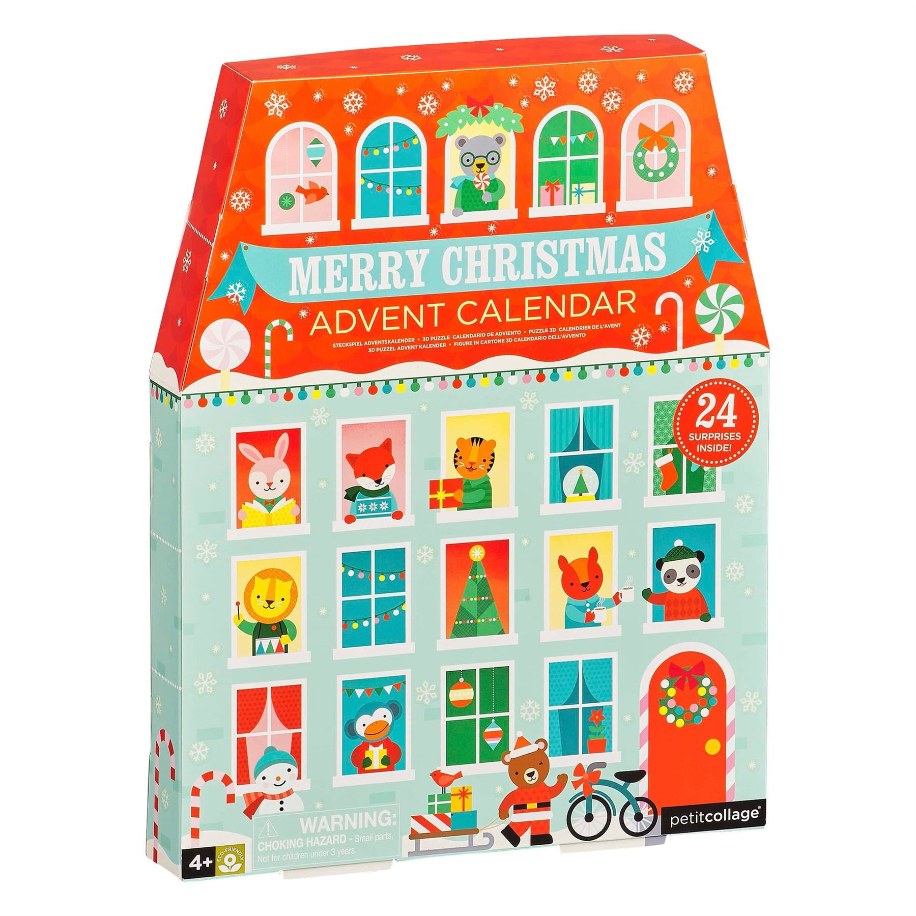 Childrens Christmas Advent Calendar House Kids 3D Pop-Up Playset