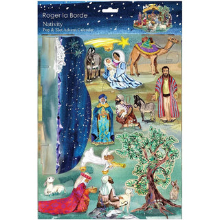 Nativity Advent Calendar, Large Pop & Slot 3D Christmas Story Calendar