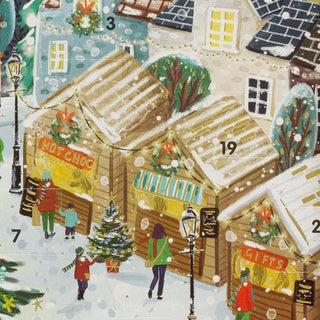 Christmas Market Advent Calendar | Traditional Picture Advent Calendar - 41cm