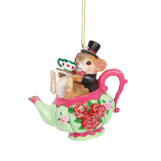 Dormouse Christmas Bauble | Alice in Wonderland Christmas Tree Ornament - 8cm