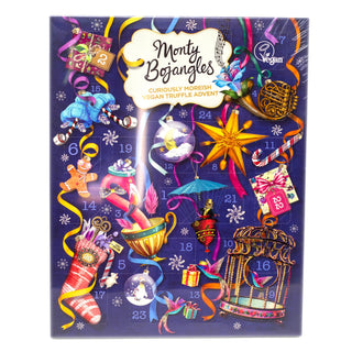 Monty Bojangles Vegan Truffle Christmas Advent Calendar | Cocoa Dusted Chocolate Truffle Advent Calendar | Vegan Chocolate Christmas Calendar 235g