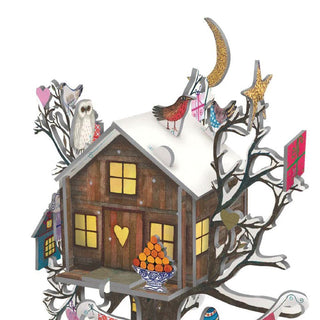 3D Christmas Advent Calendar Christmas Treehouse Pop & Slot Advent Calendar | Pop Up Advent Calendar Freestanding Advent Calendar | Advent Calendar House