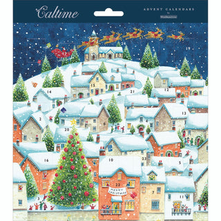 Snowy Village Christmas Advent Calendar | Christmas Tree Advent Calendar