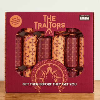 The Traitors Christmas Crackers Pack of 6 with Secret Roles and Missions