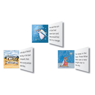 Christmas Advent Calendar The Three Wise Men Story Calendar | Religious Advent Calendar Traditional Advent Calendar | Picture Advent Calendar Paper Advent Calendar