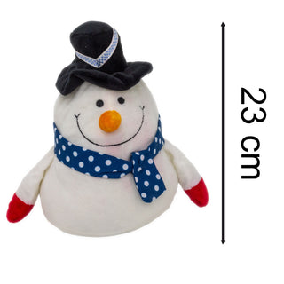 Snowman Festive Christmas Character Doorstop | Novelty Fabric Door Stop - 23cm