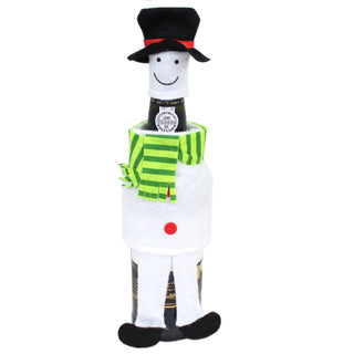 Felt Fabric Novelty Christmas Wine Bottle Cover Table Decoration - Snowman