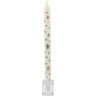 Gold Star Advent Dinner Candle | Numbered Christmas Calendar Candle - 29cm