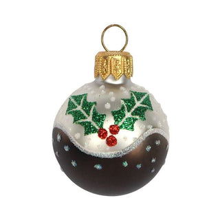 Mini Christmas Pudding Bauble | Small Hanging Ornament for Christmas Tree - 4cm