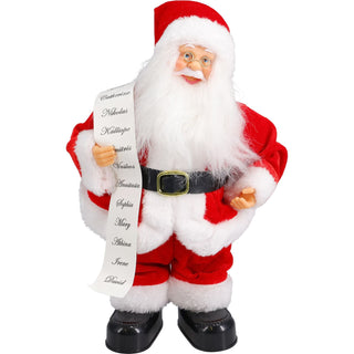 Musical Dancing Santa Claus Christmas Figurine, 28cm Red Santa Ornament