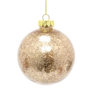 Confetti Christmas Bauble 10cm | Deluxe Christmas Ball Tree Decorations | Xmas Bauble Christmas Decor - Colour Varies One Supplied