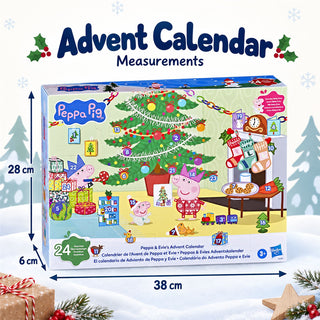 Peppa Pig & Evie's Christmas Advent Calendar, Peppa & Evie Figures