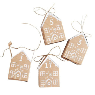 Fill Your Own Gingerbread House Advent Calendar | 24 Festive Advent Boxes