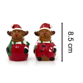 Christmas Reindeer Salt & Pepper Pots | Festive Novelty Salt & Pepper Shakers