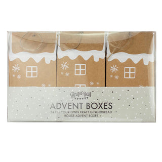 Fill Your Own Gingerbread House Advent Calendar | 24 Festive Advent Boxes