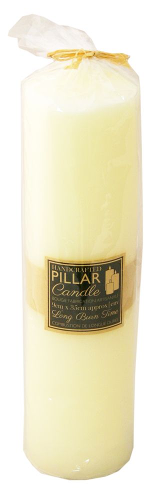 250 Hour Large Church Pillar Candle ~ Cream Votive Candle