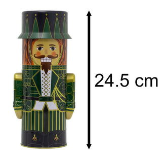 Christmas Nutcracker Cookie & Biscuit Tin | 3D Nutcracker Soldier Storage Tin
