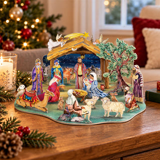 Nativity Advent Calendar, Large Pop & Slot 3D Christmas Story Calendar